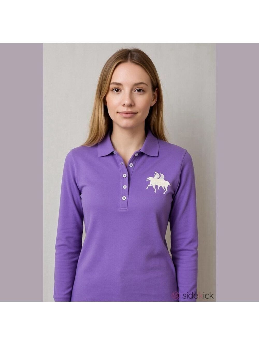 Ralph Lauren Polo Skinny Fit Long Sleeve Medium Lilac